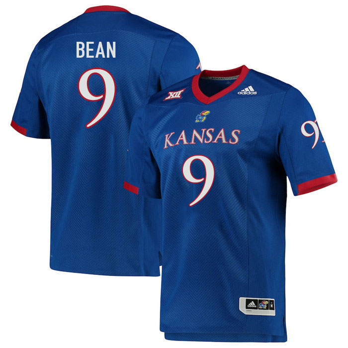 Men #9 Jason Bean Kansas Jayhawks College Football Jerseys Stitched Sale-Royal - Click Image to Close